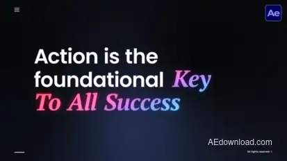 Text Trendy Animation  AE Titles template preview