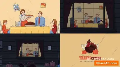 Thanksgiving Day Intro Openers template preview