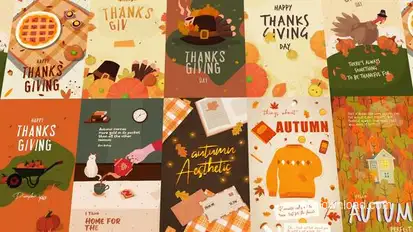 Thanksgiving Day Package Elements template preview