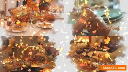 Thanksgiving Slideshow Openers template preview