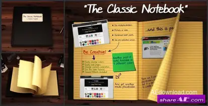 Videohive The Classic Notebook Openers template preview