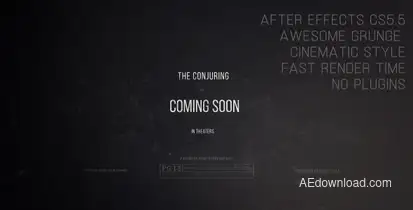 The Conjuring - Cinematic Trailer Video Displays template preview