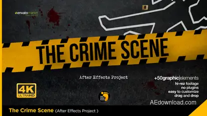 The Crime Scene Opener Openers template preview