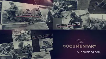The Documentary Video Displays template preview