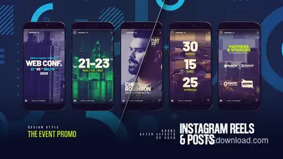 The Event Instagram Reels Product Promo template preview