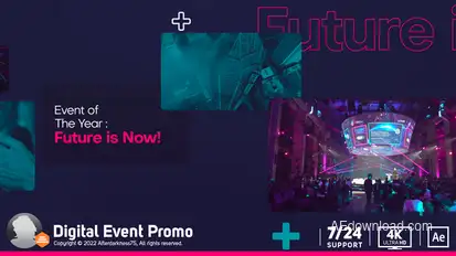The Event Promo Video Displays template preview