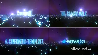 The Galaxy Walk-Cinematic Template Titles template preview