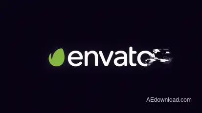 The Glitch Logo Intro Logo Stings template preview