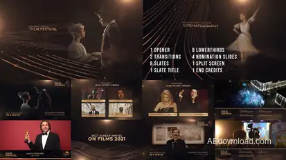 The Golden Award Show Package broadcast-packages template preview