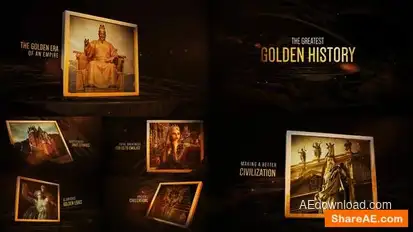 The Golden History Openers template preview