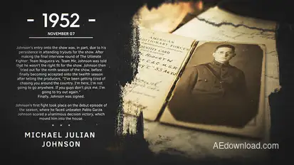 The History Video Displays template preview