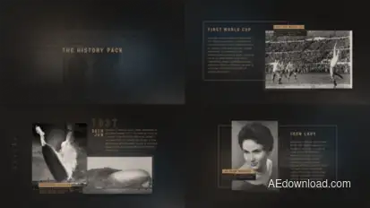 The History Pack Video Displays template preview