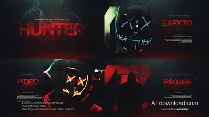 Halloween The Hunter Opener Openers template preview
