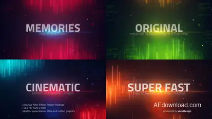 The Memories Words Opener Openers template preview