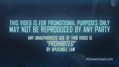 The Mission Trailer - Glitch Slideshow  Video Displays template preview