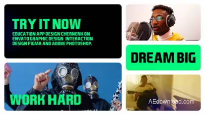The Multiscreen Slideshow Openers template preview