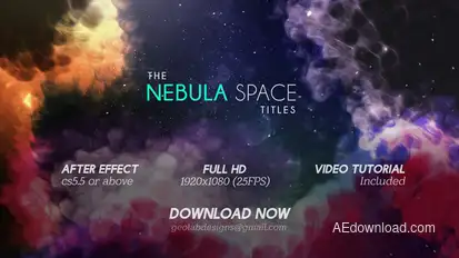 The Nebula Space Titles   l   The Galaxy Titles Titles template preview