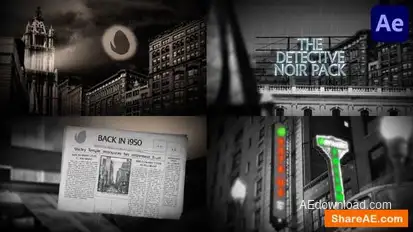 The Noir Pack for After Effects Openers template preview