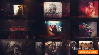 The Pandemic Montage Openers template preview