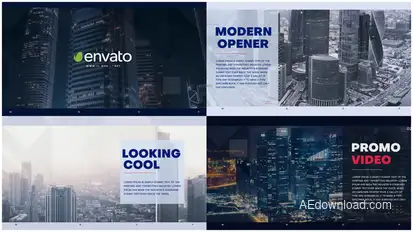 The Presentation Video Displays template preview