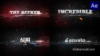 The Seeker Cinematic Trailer | After Effects Openers template preview