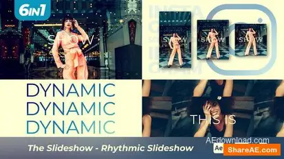 The Slideshow - Rhythmic Slideshow Openers template preview
