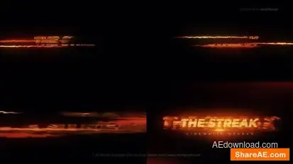 The Streak Cinematic Opener Openers template preview