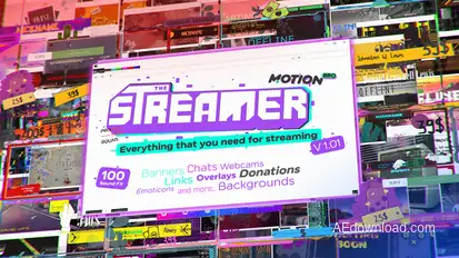 The Streamer | Everything for Web • Twitch • Youtube • Live broadcast-packages template preview