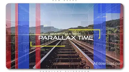 The Time Industry Parallax Slideshow Video Displays template preview