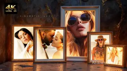 The Timeless Frames Video Displays template preview