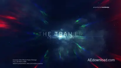 The Trailer Title Titles template preview