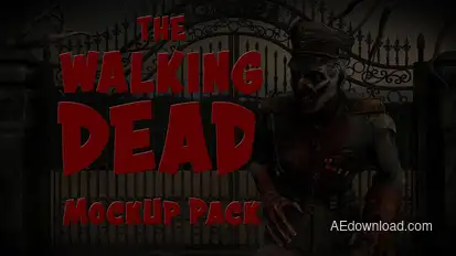 The Walking Dead Mockup Pack Logo Stings template preview