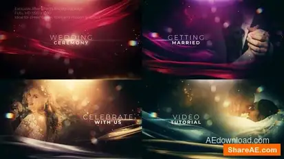 The Wedding Ceremony Titles Openers template preview