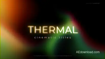 Thermal Cinematic Titles Titles template preview