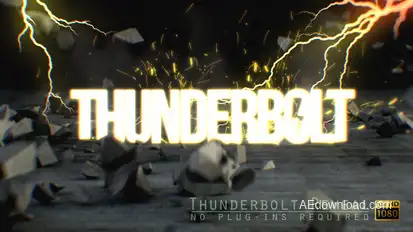 Thunderbolt Reveal Logo Stings template preview