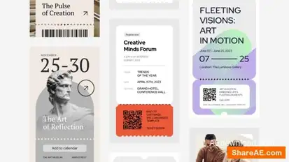 Ticket Event Instagram Stories Openers template preview