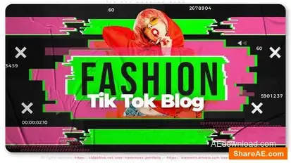 Tik Tok Fashion Blog Openers template preview