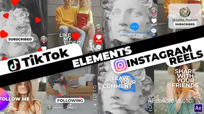 TikTok&Instagram Elements Elements template preview