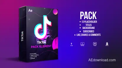 TikTok Pack Product Promo template preview