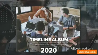 Timeline Album Openers template preview