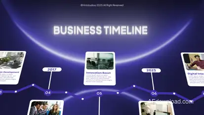 Timeline business Openers template preview