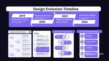 Timeline Infographic Logo Stings template preview