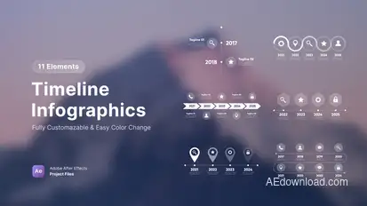 Timeline Infographics Infographics template preview