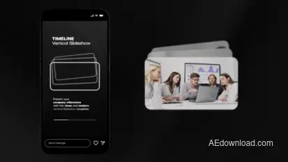Timeline Vertical Slideshow Openers template preview