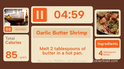 Timer Infographic Widget broadcast-packages template preview
