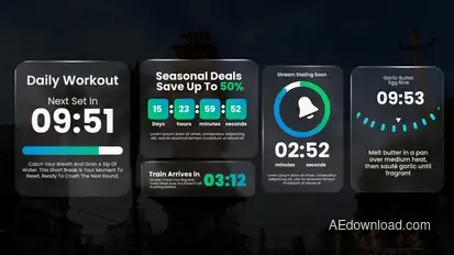Timer Widget Elements template preview