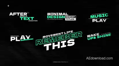 Title Animation Titles template preview