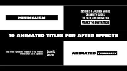 Title Animations for After Effects Titles template preview