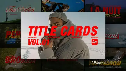 Title Card Vol. 01 Ae Titles template preview