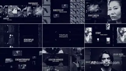 Title Sequence Crime Openers template preview